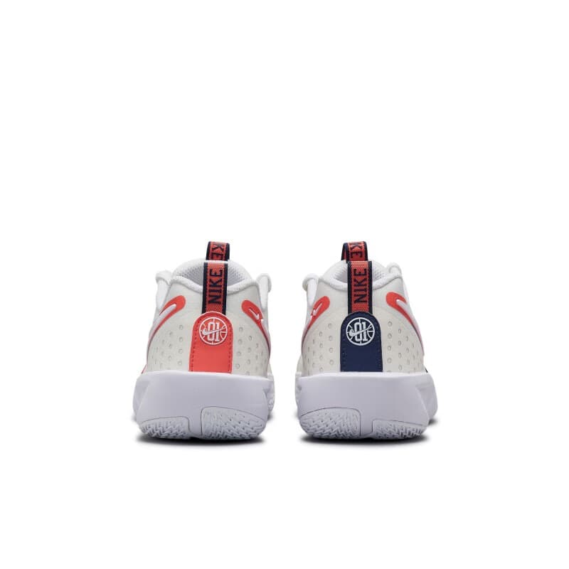 Кроссовки для баскетбола NIKE G.T. Cut 3 противоскользящие низкие баскетбольные кроссовки цвет экрю оранжевый для детей - изображение 5