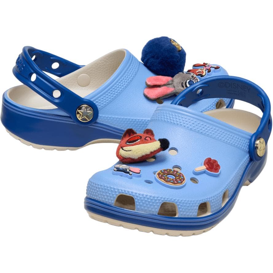 Crocs X Disney Classic сандалии для детей резиновые синие - изображение 4