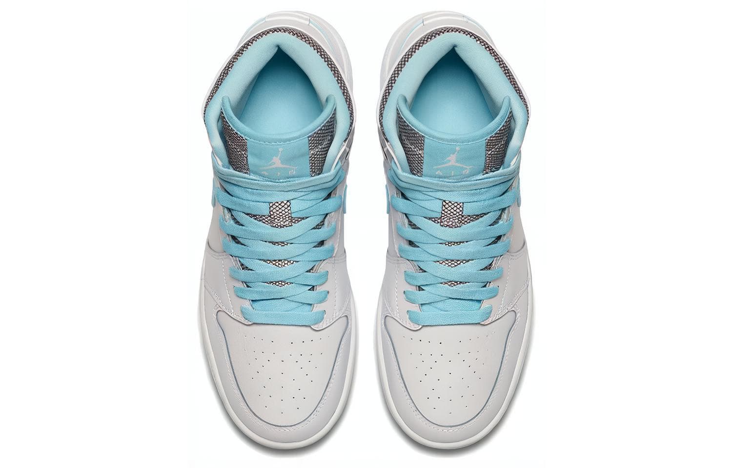 Кроссовки для баскетбола Jordan Air Jordan 1 Retro High White Still Blue GS - изображение 5