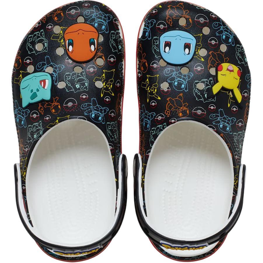 Кроссовки Crocs x POKEMON Классическая обувь-сапожки Низкие Черные для малышей и детей младшего возраста - изображение 5