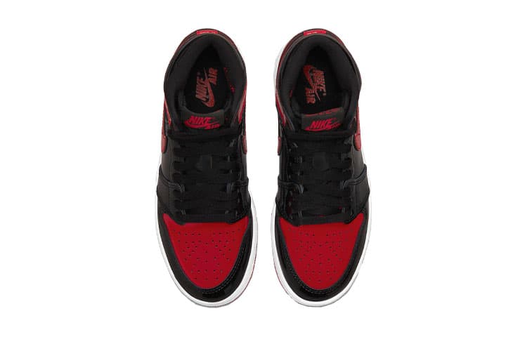 Кроссовки для баскетбола Jordan Air Jordan 1 OG "Patent Bred" GS - изображение 6