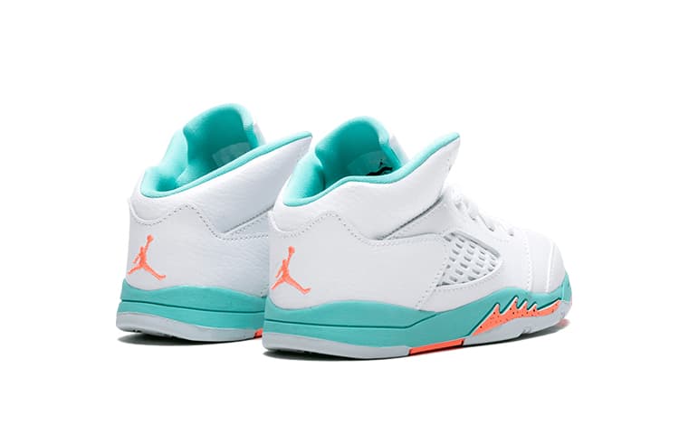 Кроссовки TD Air Jordan 5 Retro Light Aqua - изображение 5