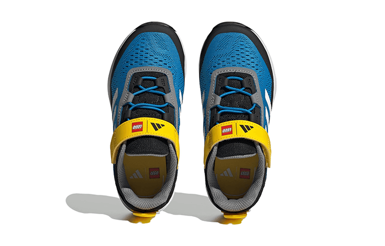 Кроссовки LEGO X adidas TERREX Agravic FLOW противоскользящие низкие детские беговые кроссовки черные синие желтые для детей - изображение 5