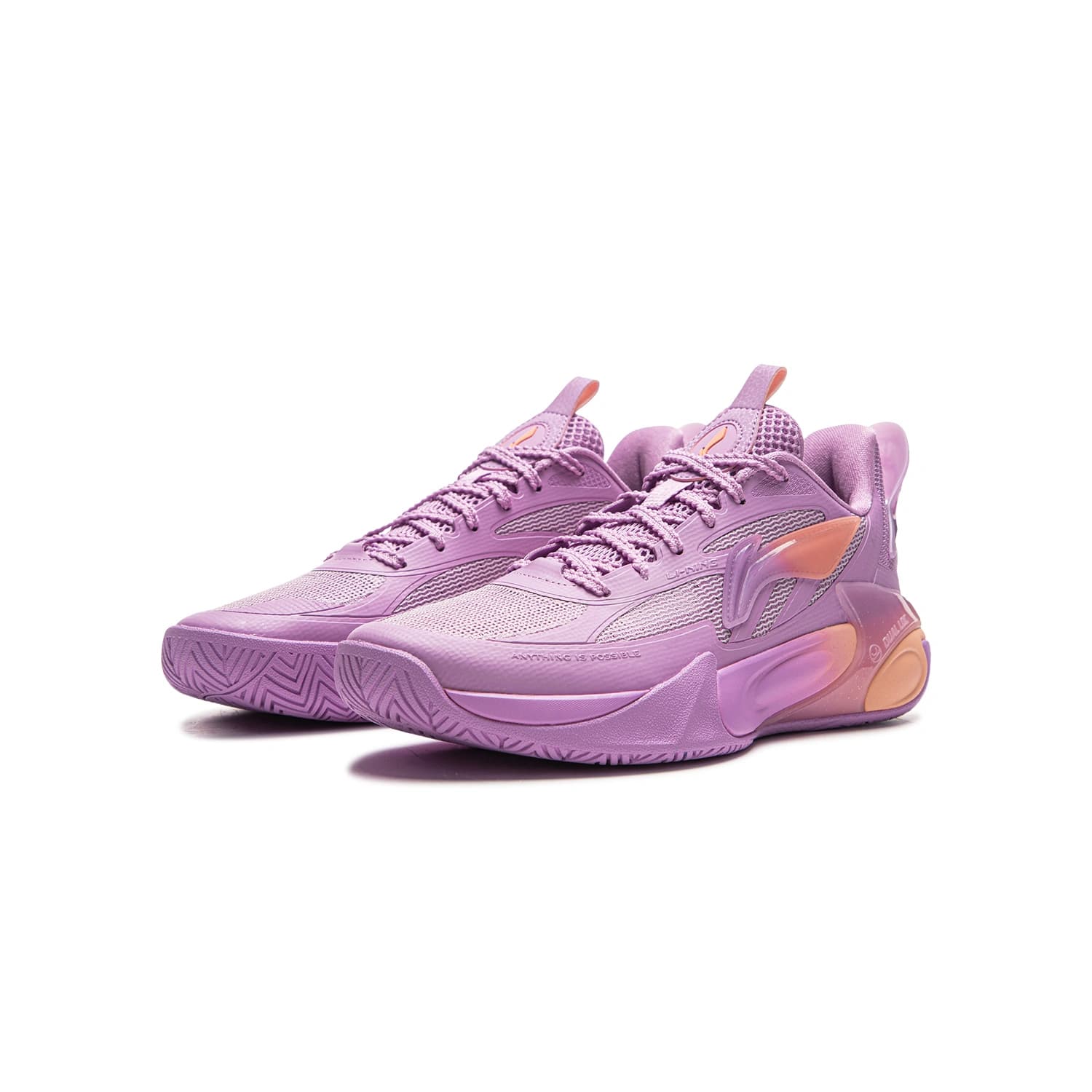 Кроссовки для баскетбола Li NING Young Fengying 2,0 Children's Баскетбольные кроссовки Жасмин Фиолетовый Унисекс - изображение 2