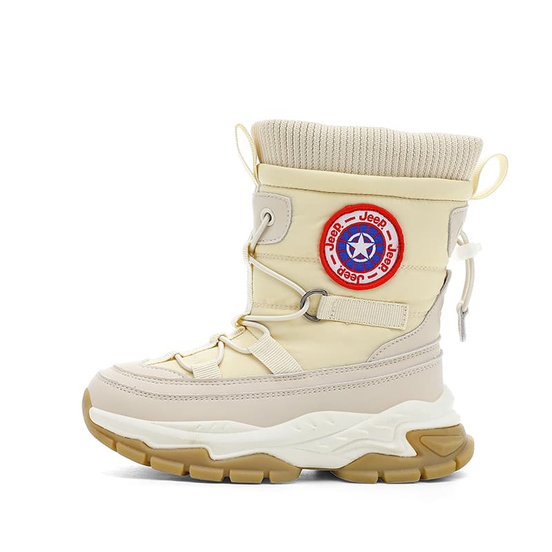 Jeep Детские зимние сапоги High Top Светлый хаки [с флисовой подкладкой термический теплый с замком] Kids - изображение 1