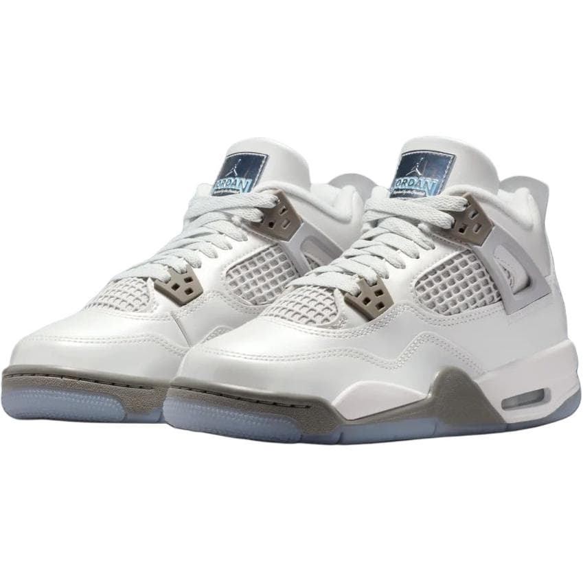 Кроссовки для баскетбола Jordan Air Jordan 4 Баскетбольные кроссовки Серый Синий Унисекс - изображение 3
