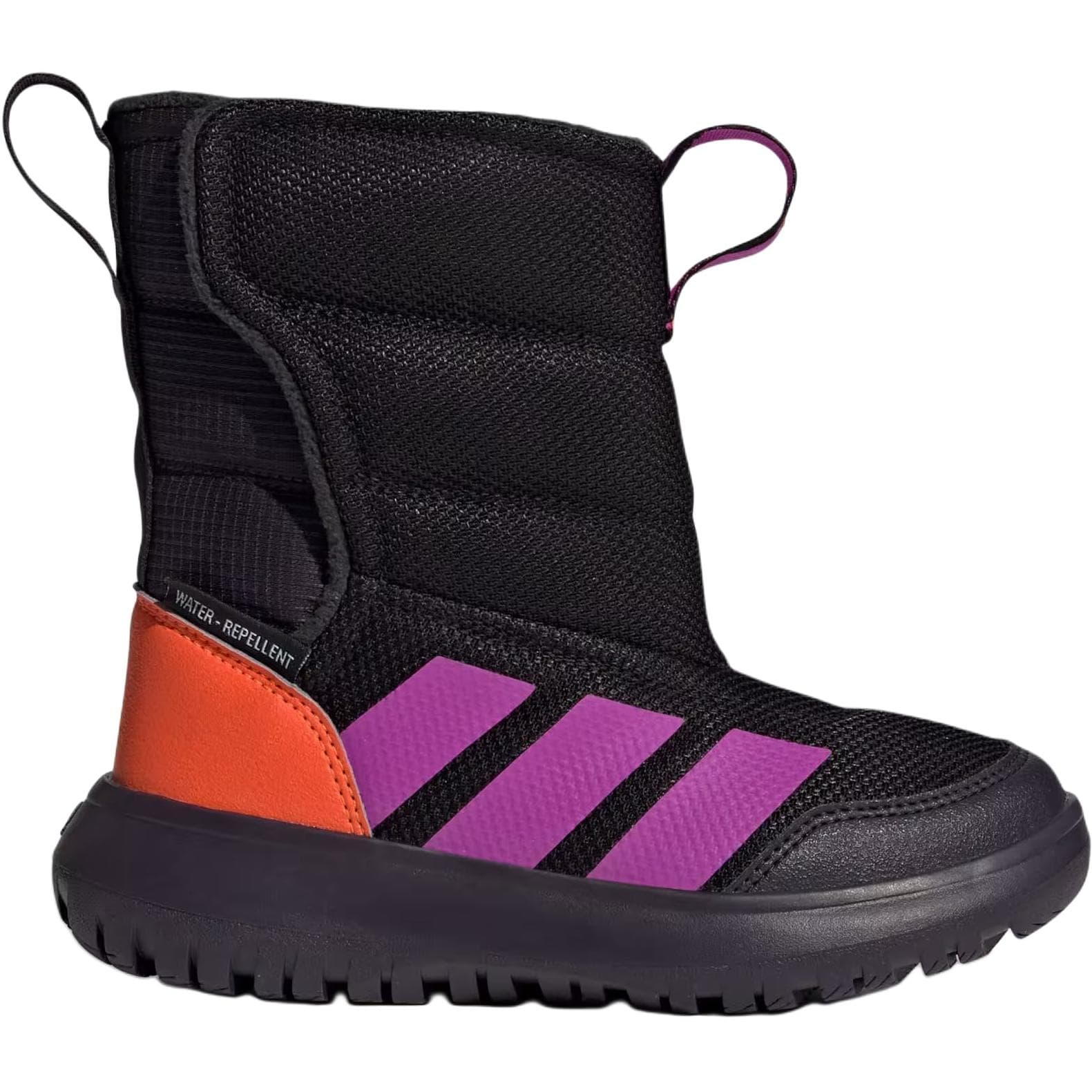 Adidas WINTERPLAY Водонепроницаемые высокие детские ботинки черного цвета для малышей - изображение 2