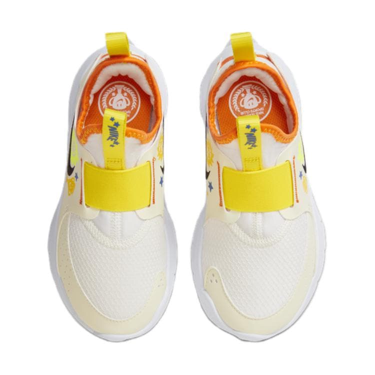 Кроссовки Nike Flex Runner 3 Противоскользящие Устойчивые к истиранию Низкие Детские Беговые Кроссовки Светло-Желтые Детские - изображение 4