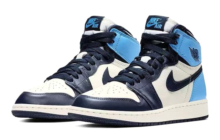 Кроссовки для баскетбола Jordan Air Jordan 1 "Obsidian" GS - изображение 8