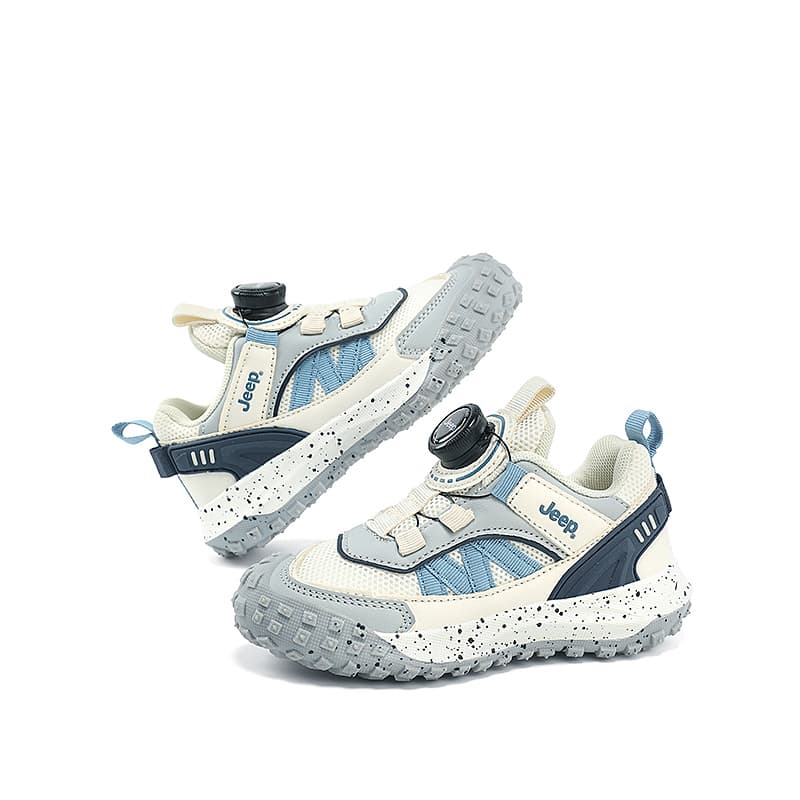 Кроссовки JEEP Детская повседневная обувь Low Top Серый Синий Kids - изображение 4