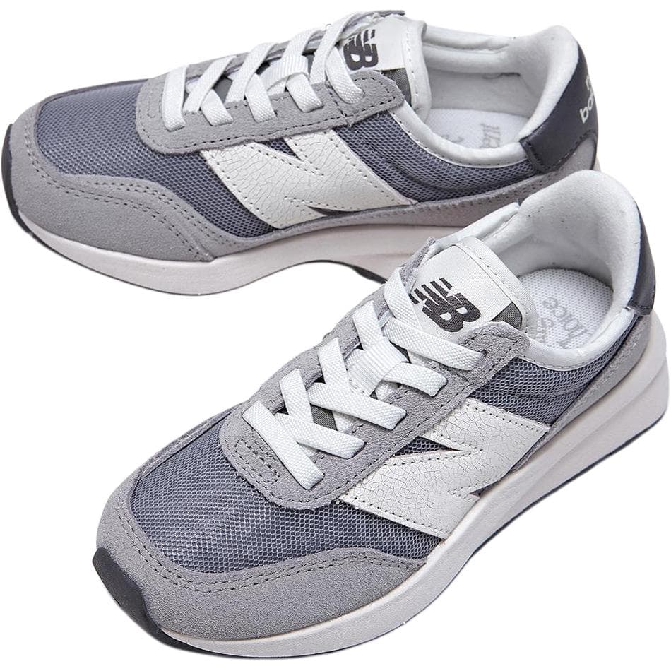 Кроссовки New Balance 370 Low Топ Детская Беговая Обувь Серый Малыш - изображение 3