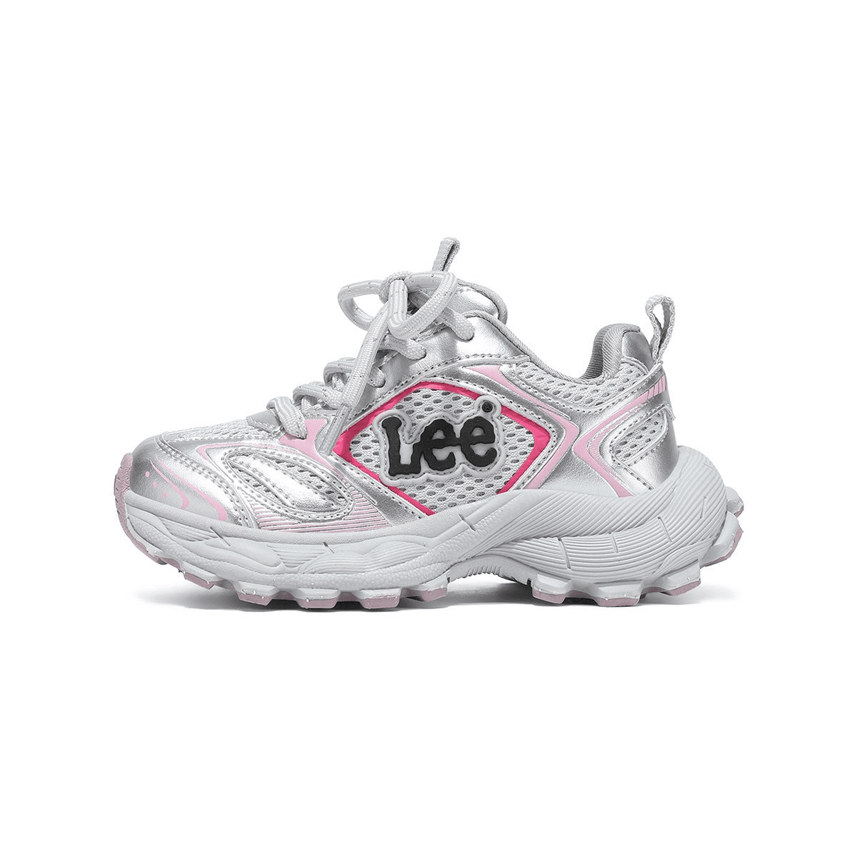 Кроссовки lee Low Топ Kids Lifestyle Shoes Серо-розовый Детский - изображение 1