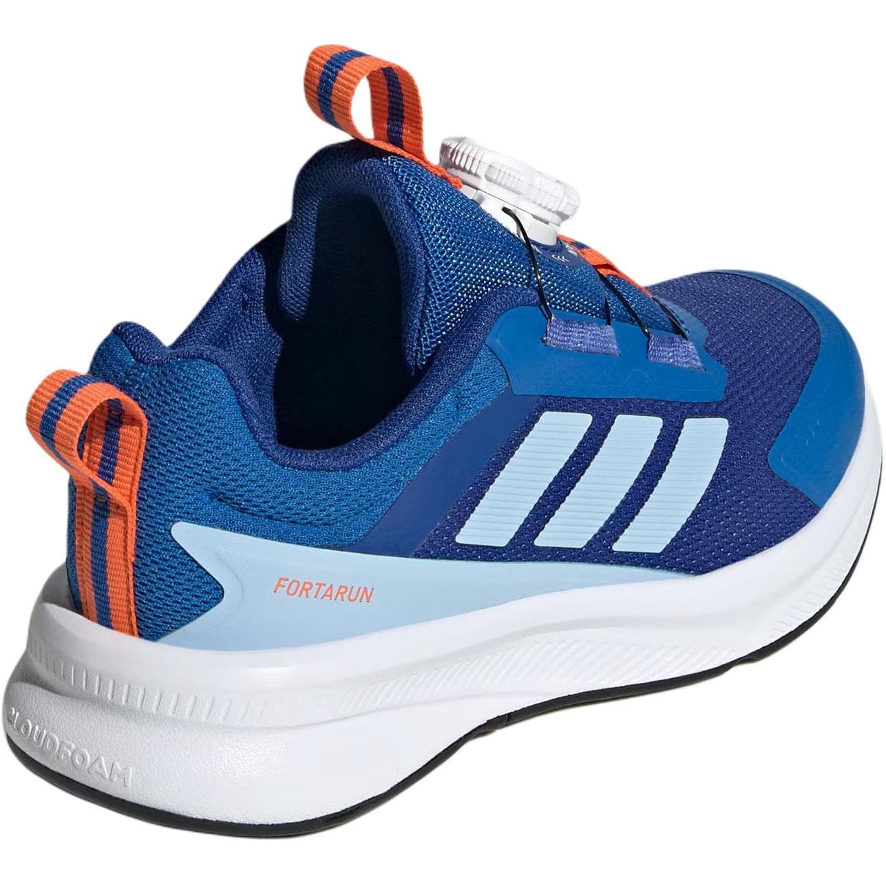 Кроссовки Adidas FORTARUN 4,0 Устойчивые к истиранию низкие детские беговые кроссовки Королевский синий Ярко-синий Синий для детей - изображение 4
