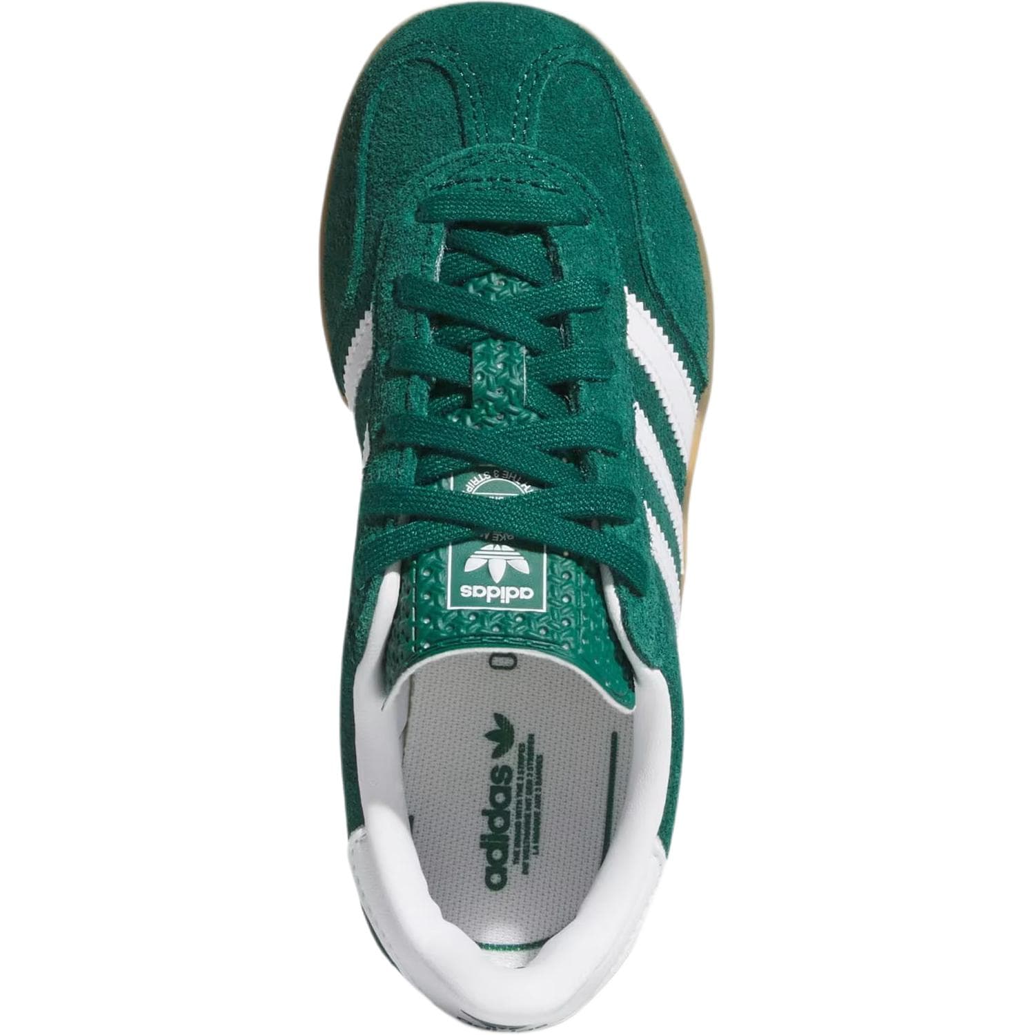Кроссовки Adidas Originals Gazelle Low Топ Детские Скейтбординги Зеленый Детский - изображение 4