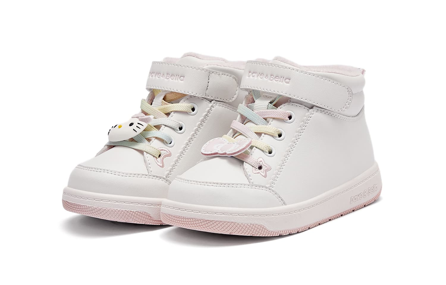 Кроссовки DAVE&BELLA Hello Kitty Детские Скейтборды High Top Ecru Дошкольный - изображение 2