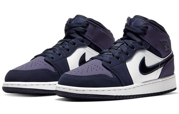 Кроссовки для баскетбола Jordan Air Jordan 1 Mid Sanded Purple GS - изображение 9