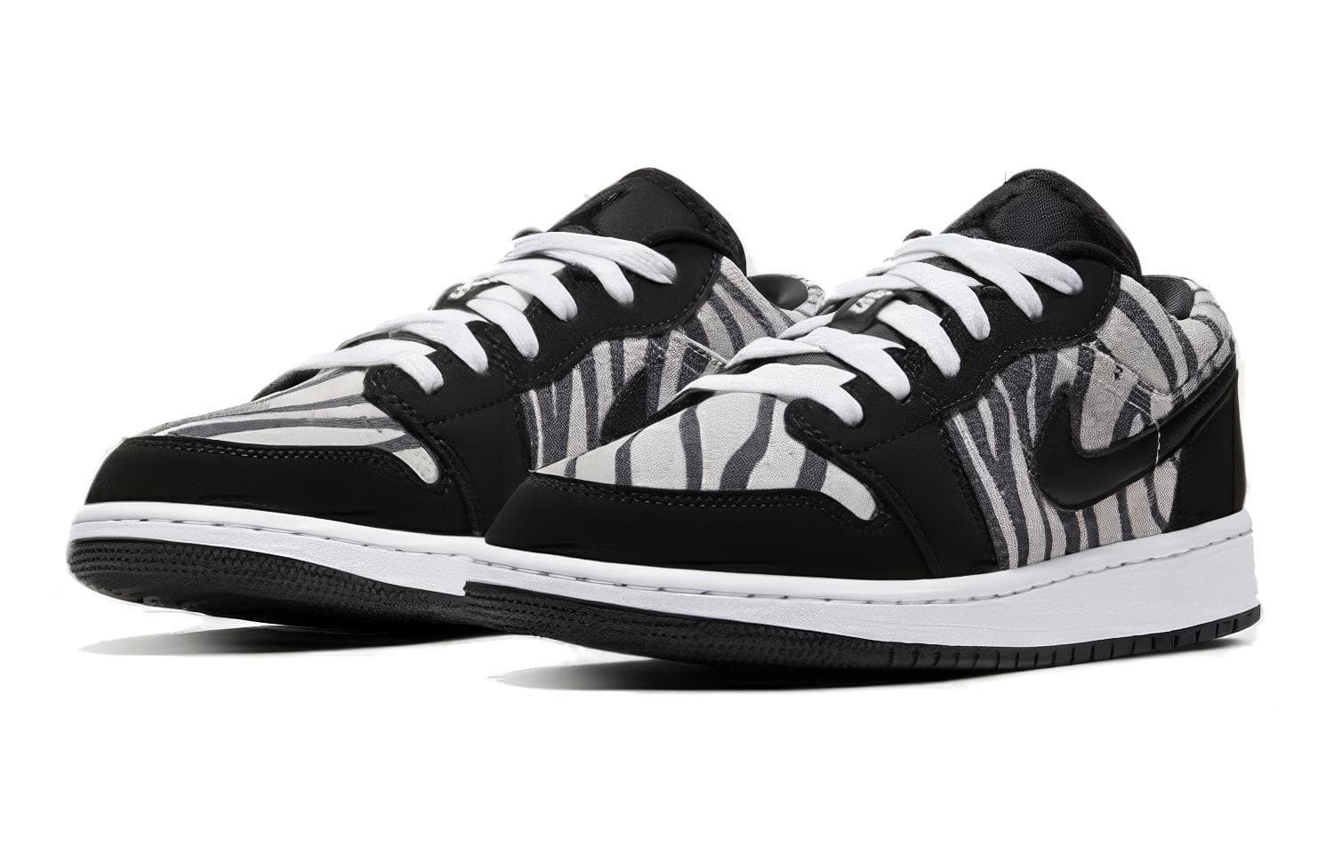 Кроссовки для баскетбола Jordan Air Jordan 1 Low Zebra GS - изображение 9