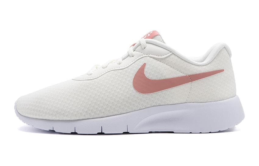 Кроссовки Nike Tanjun EasyOn GO BG Противоскользящие Амортизация Отскок Дышащие Низкие Беговые кроссовки Белый Красный Унисекс - изображение 1