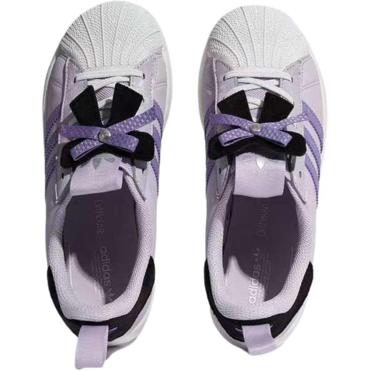 Кроссовки Adidas Originals SUPERSTAR 360 Low Топ Детские Скейтбординги Фиолетовый Детский - изображение 3