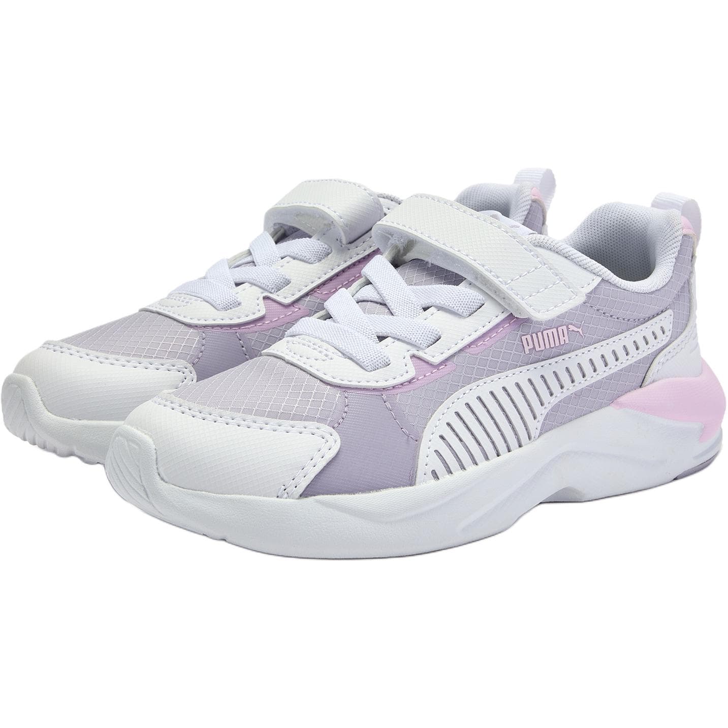 Кроссовки PUMA X Ray 3 Поддержка Низкий Топ Детская Лифтайл Обувь Фиолетовая Детская - изображение 3