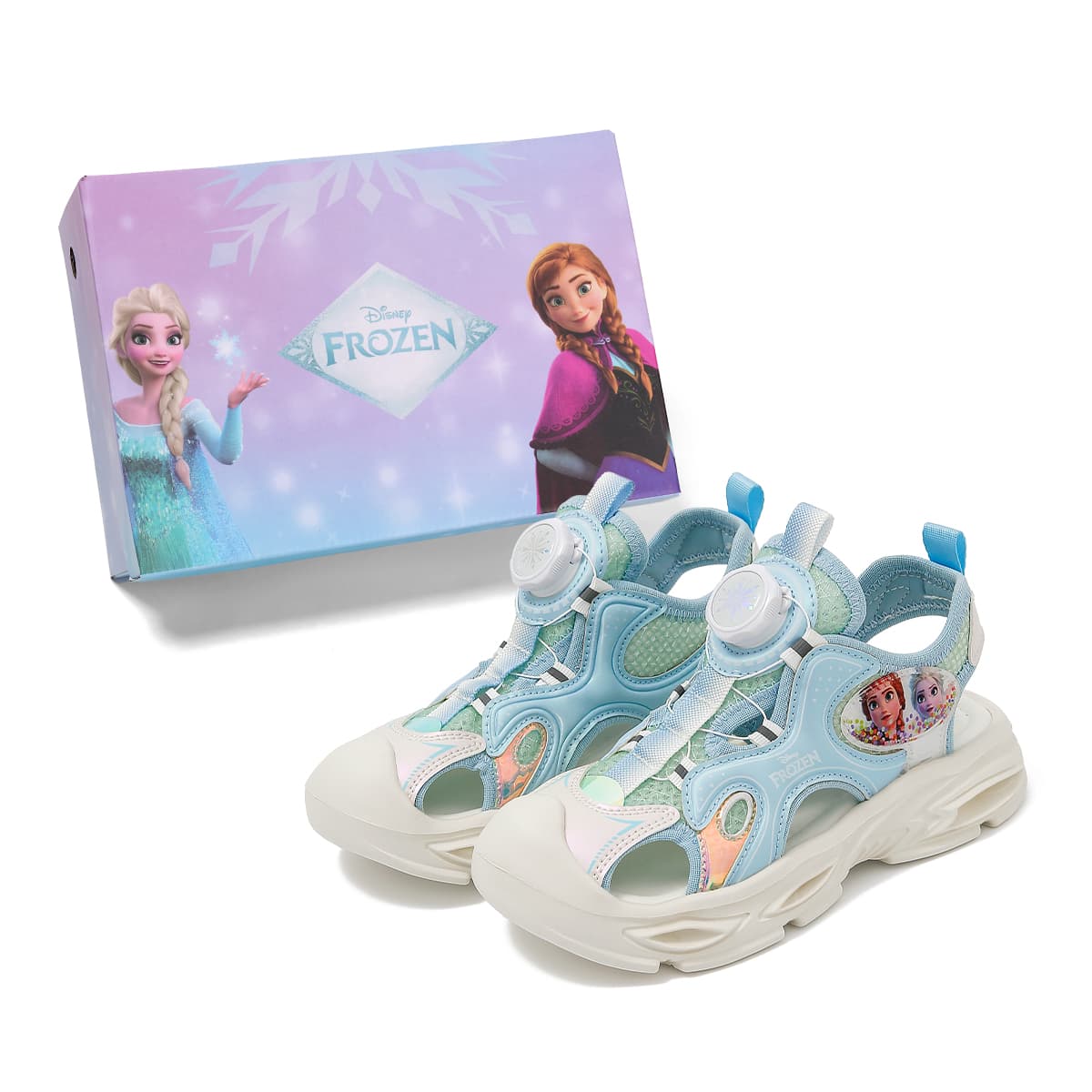 Сандалии DISNEY FROZEN Сетчатая ткань Противоскользящая Анти-КИК Амортизация Устойчивая к истиранию Дышащий - изображение 1