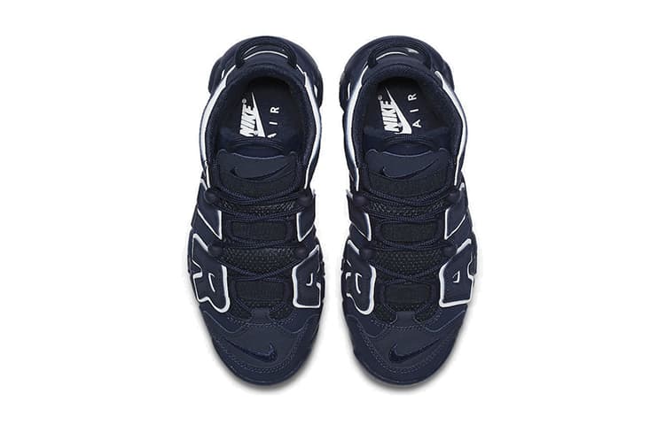Кроссовки для баскетбола Nike Air More Uptempo Obsidian AIR GS - изображение 5