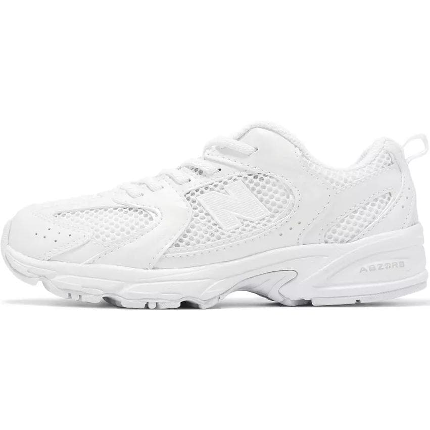 Кроссовки New Balance NB 530 Устойчивый к истиранию Дышащий MID Топ Детские повседневные кроссовки Белый Детский - изображение 1