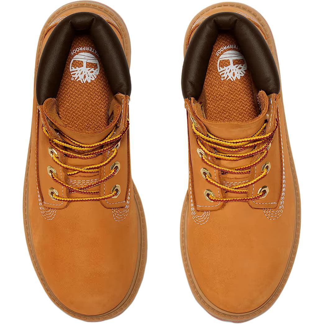 Timberland Премиум Кожаные Антислип Резистентные к Износу Детские Ботинки Коричневые Подростковые - изображение 4