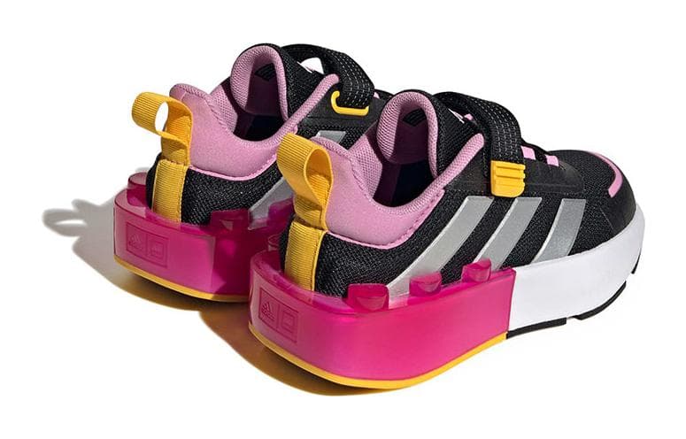 Adidas Tech Rnr противоскользящие устойчивые к истиранию низкие детские кроссовки для тренировок черный белый красный - изображение 4