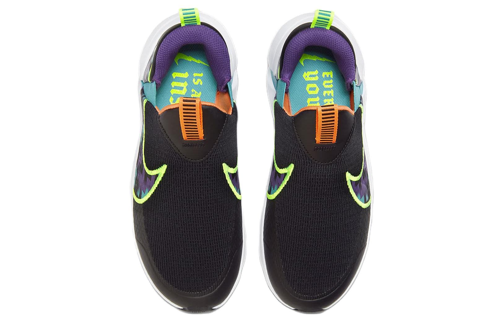 Кроссовки Nike Flex Plus 2 Противоскользящие Амортизирующие Низкие Беговые Кроссовки Черные Унисекс - изображение 4