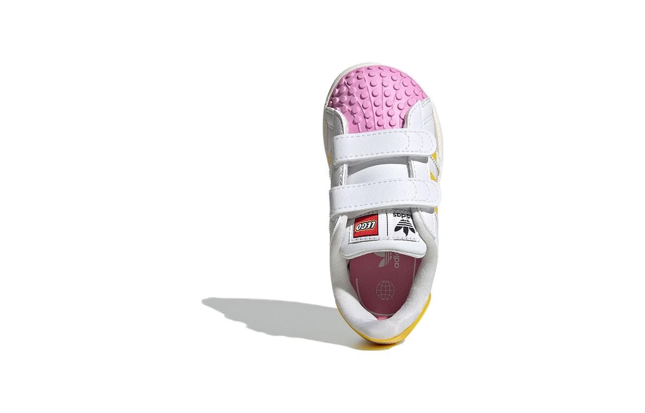 Кроссовки LEGO X adidas originals SUPERSTAR CF Устойчивые к истиранию Низкие Кроссовки для скейтбординга Белые - изображение 4