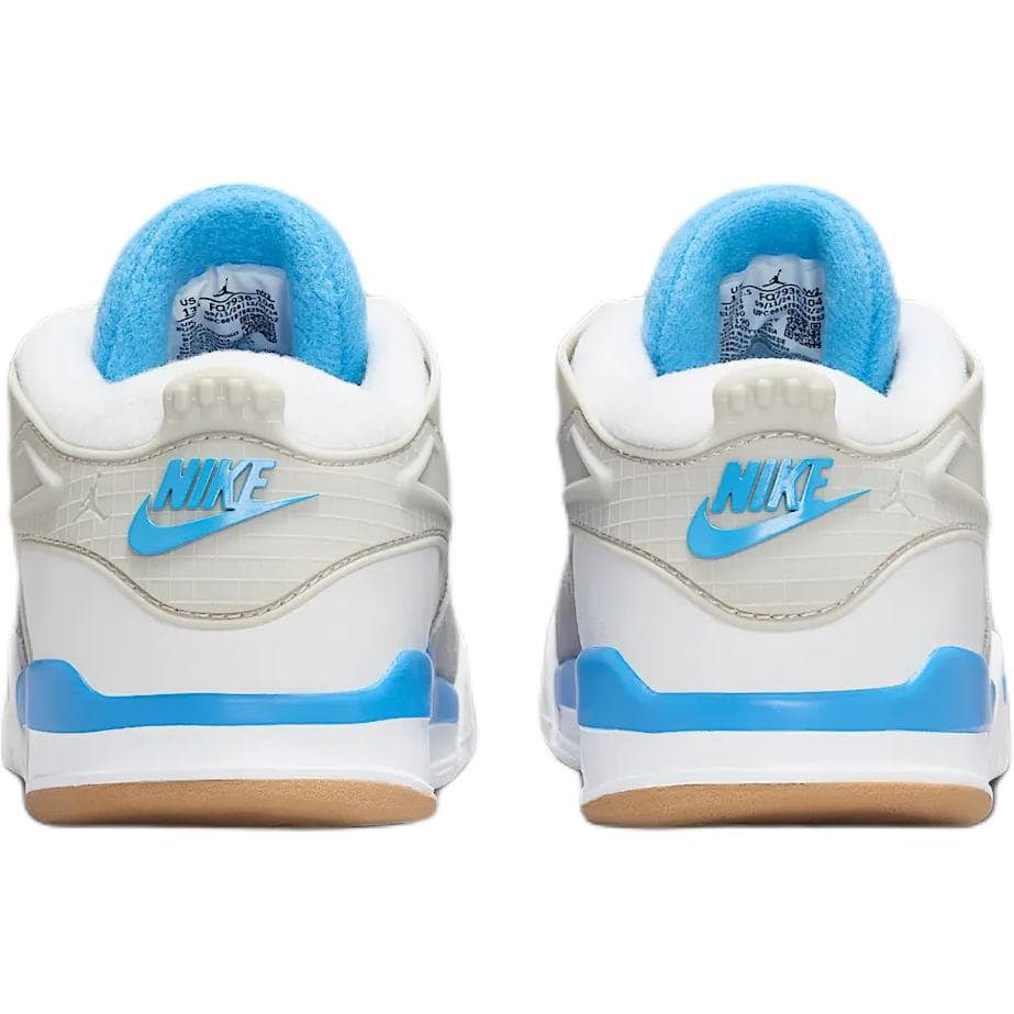 Кроссовки Jordan Air Jordan 4 Амортизация Износостойкий Низкий Топ Повседневная Обувь Белый Детский - изображение 4