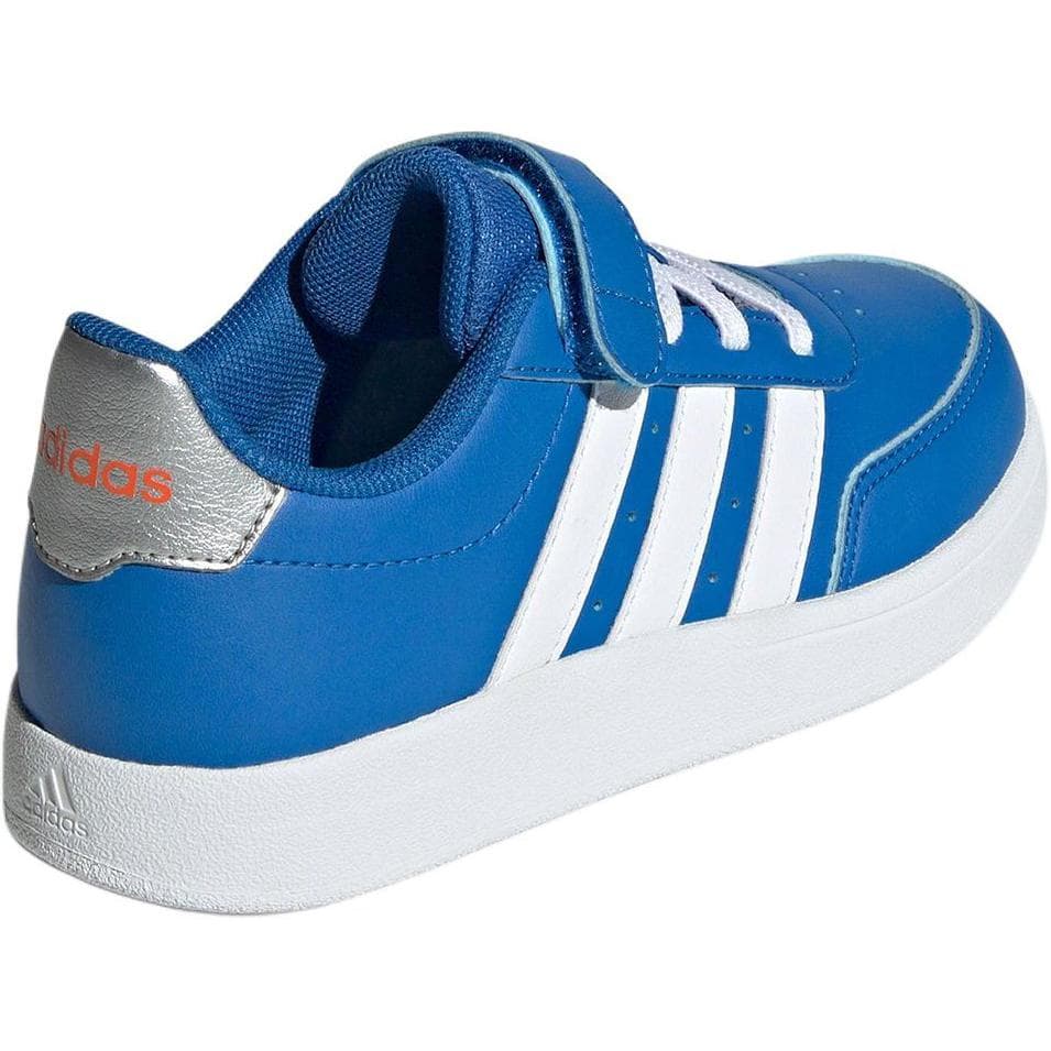 Кроссовки Adidas BREAKNET 2,0 Противоскользящая Устойчивая к истиранию Низкий Верх Детская Обувь для Скейтбординга Синяя Детская - изображение 5