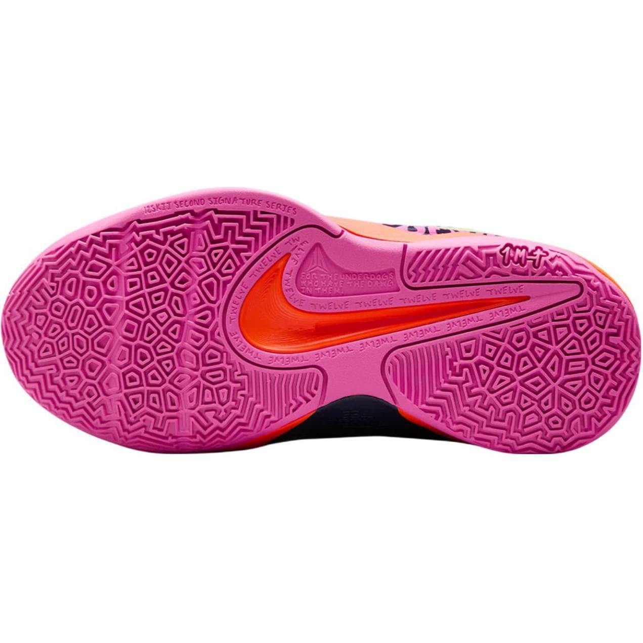Кроссовки для баскетбола NIKE Ja 2 Low Баскетбольные кроссовки для детей оранжевый розовый черный - изображение 6