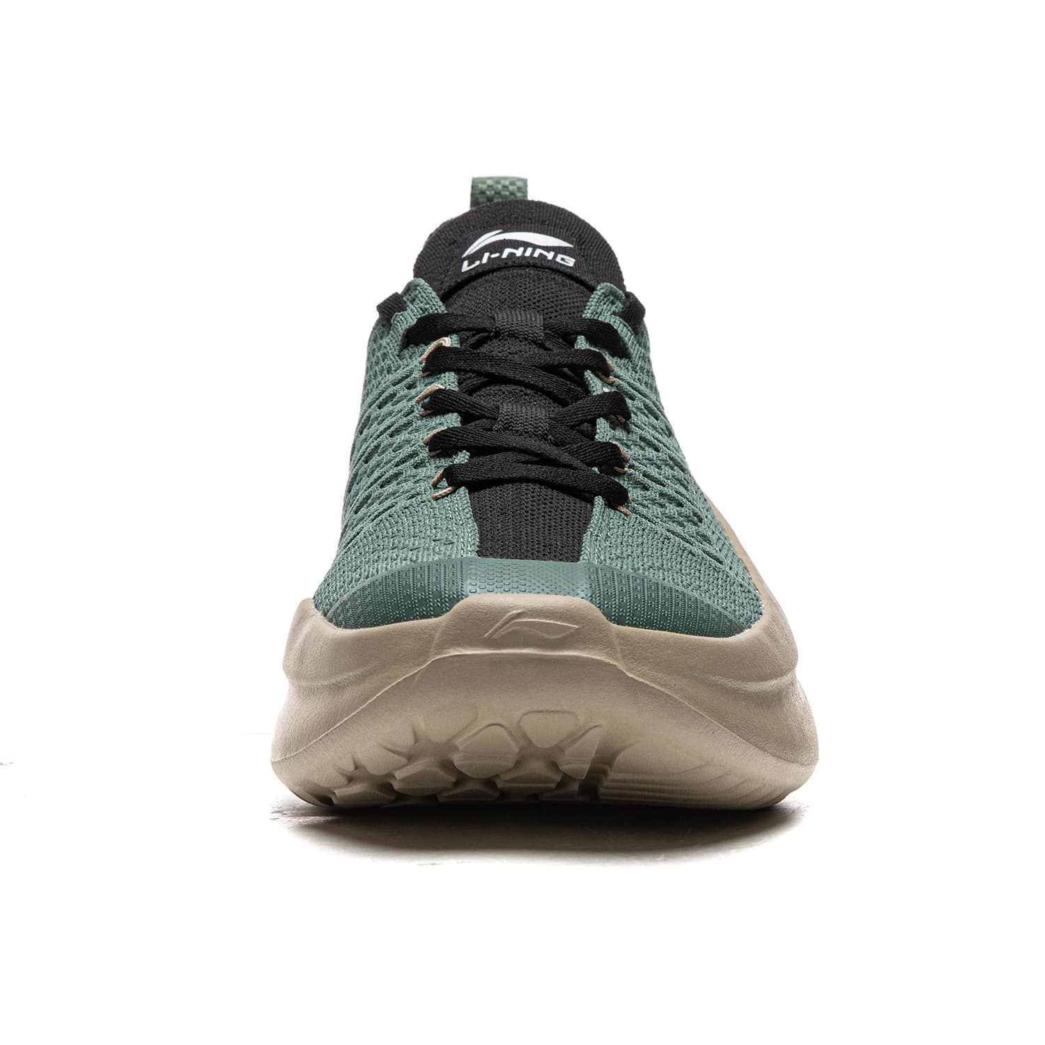 Кроссовки Li-Ning Cloud Slip On Мягкие и упругие, универсальные и модные, с высокой подошвой, амортизирующие, противоскользящие, износостойкие и легкие, лоу-топы, повседневная обувь, мужские, горный зеленый, ночной черный - изображение 6