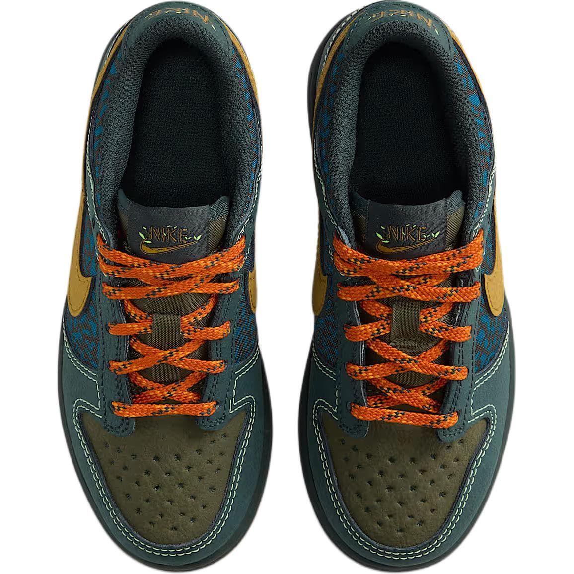 Кроссовки Nike Dunk Low Top Детская Скейтбординг Обувь Темно-Зеленая Малыш - изображение 4