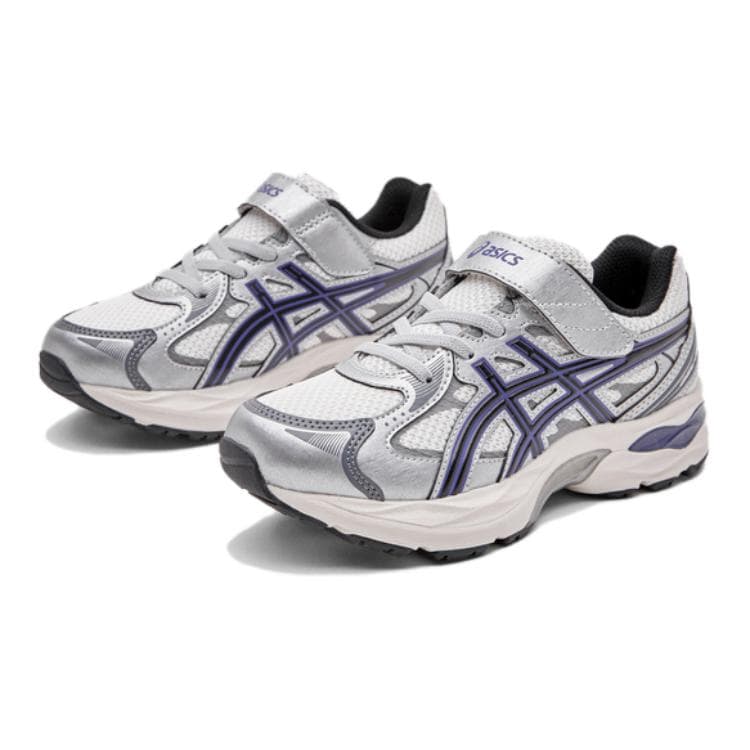 Кроссовки Asics Низкий Топ Детская Беговая Обувь Белый Фиолетовый Малыш - изображение 3