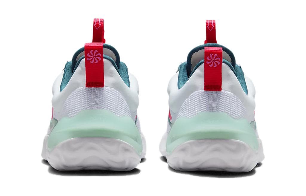 Кроссовки Nike Run Flow Амортизация Низкие Беговые Кроссовки Белые Зеленые Унисекс - изображение 5