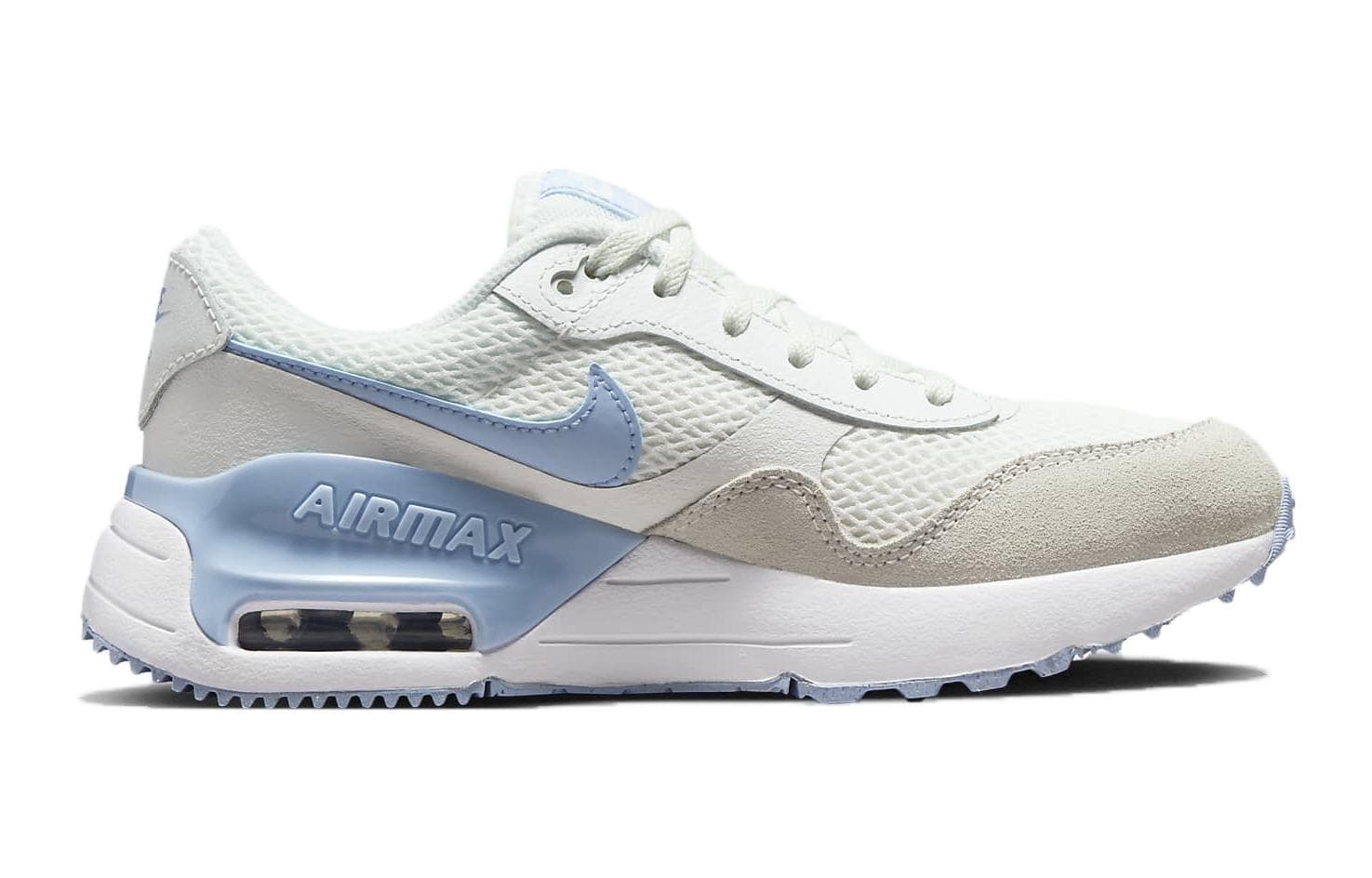 Кроссовки Nike Air MAX SYSTM Ткань Дышащий Низкий Верх Повседневная Обувь Белый Синий Унисекс - изображение 2