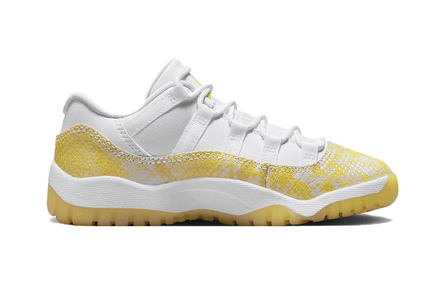 Кроссовки для баскетбола Jordan Air Jordan 11 Противоскользящие Анти-КИК Амортизация Низкие Детские Баскетбольные Кроссовки Белые - изображение 2