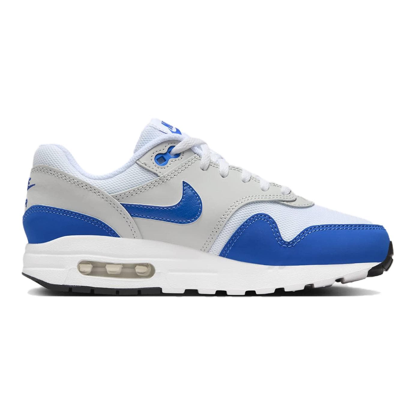 Кроссовки Nike Air MAX 1 Комфортные Низкие Кроссовки для Беговых Занятий Детские Белые и Синие Детские - изображение 6
