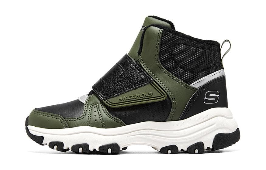 Кроссовки Skechers I Conik Anti KICK Амортизация Детская повседневная обувь Черный Зеленый Подростковая - изображение 1