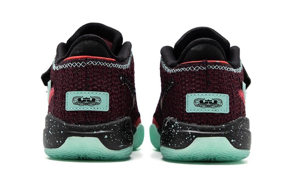 Кроссовки для баскетбола Nike LeBron 20 Low Топ Children's Баскетбольные кроссовки Красный черный зеленый Детский - изображение 5