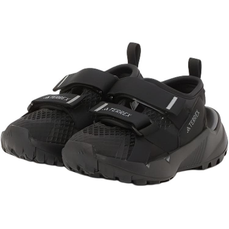 Сандалии Adidas TERREX Hydroterra противоскользящие абразионно-устойчивые низкие сандалии для детей черного цвета - изображение 5