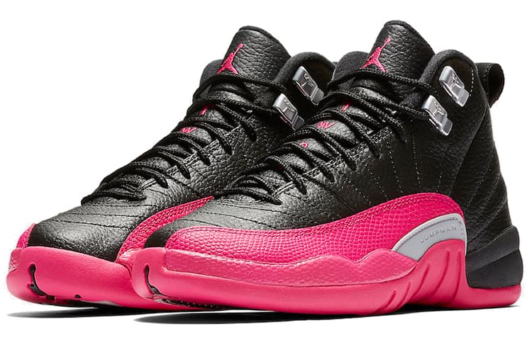 Кроссовки для баскетбола Jordan Air Jordan 12 Retro Black Deadly Pink GS - изображение 4