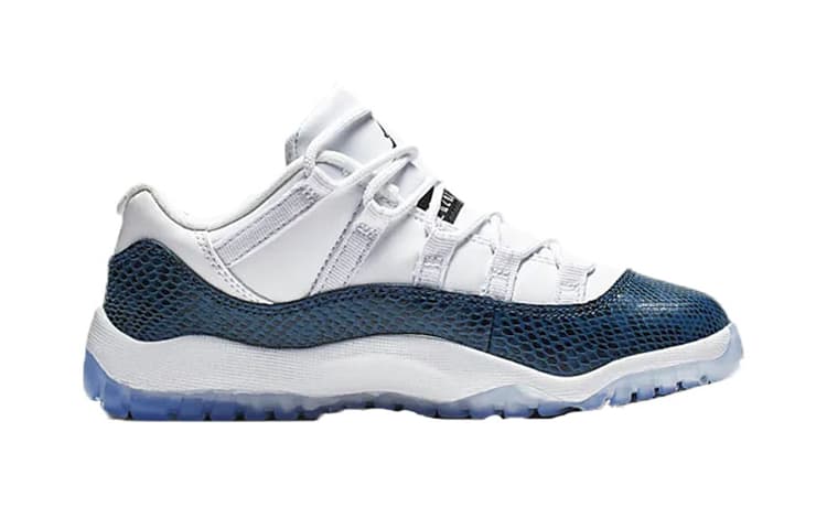 Кроссовки для баскетбола Jordan Air Jordan 11 Low Navy Snakeskin BP - изображение 3