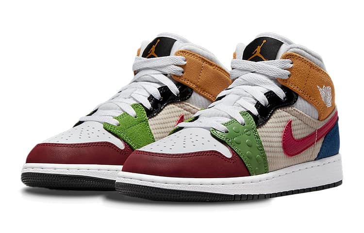 Кроссовки для баскетбола Jordan Air Jordan 1 Multi-Material GS - изображение 5