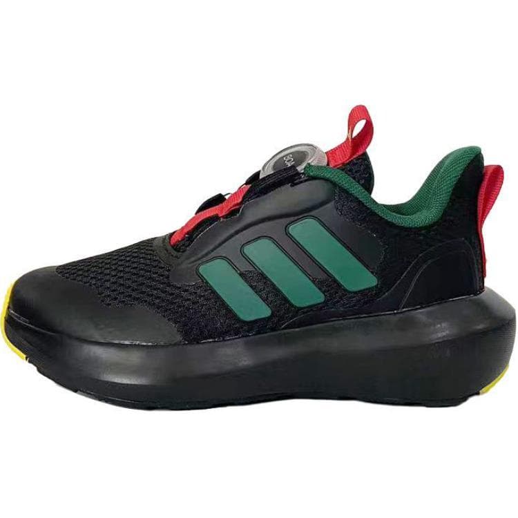 Кроссовки Adidas FORTARUN 3,0 Устойчивые к истиранию низкие детские беговые кроссовки Черные для детей - изображение 1
