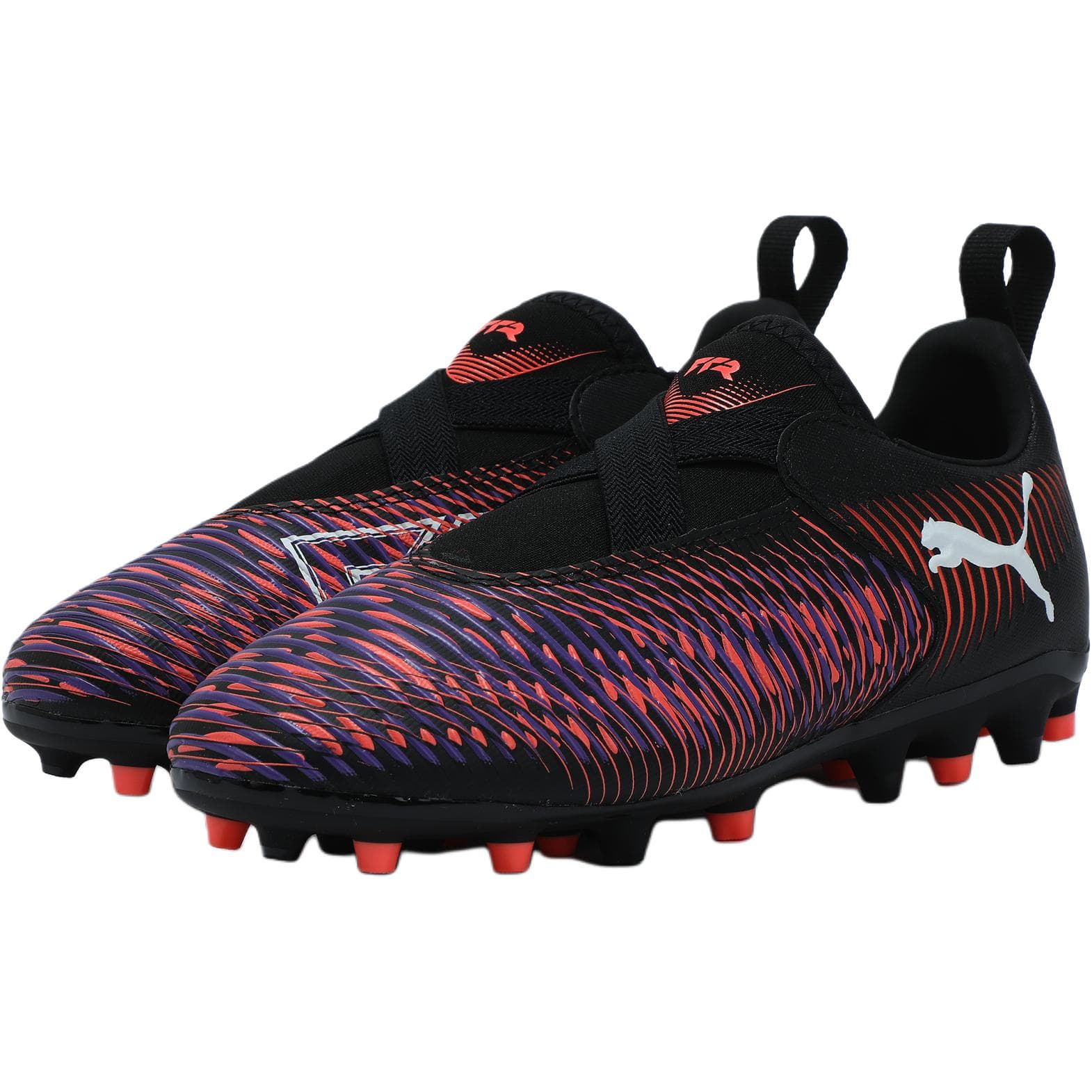 Бутсы PUMA FUTURE 8 Low Детская футбольная обувь Черный PUMA Белый Ярко-красный Детская - изображение 3