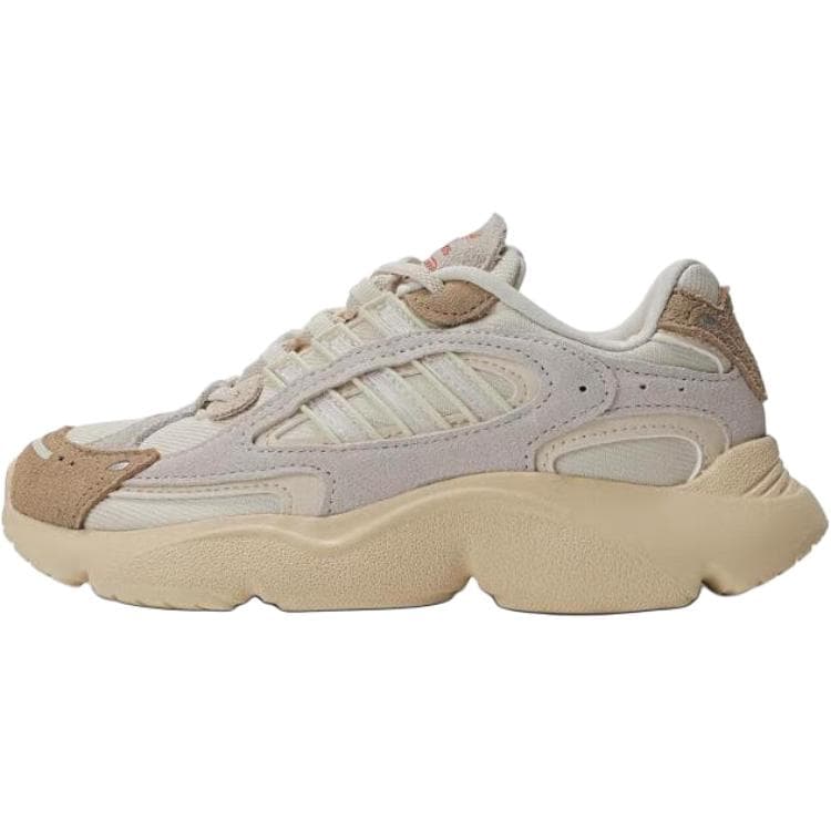 Кроссовки Adidas Originals Ozmillen Искусственная кожа устойчивая к истиранию низкий верх детские повседневные кроссовки цвет экрю - изображение 1